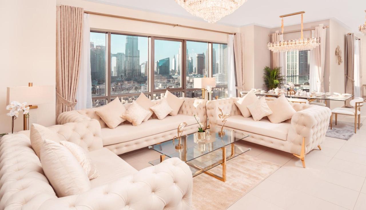 Elite Royal Apartment - Panoramic Full Burj Khalifa, Fountain & Skyline View - Baron Dubai Esterno foto
